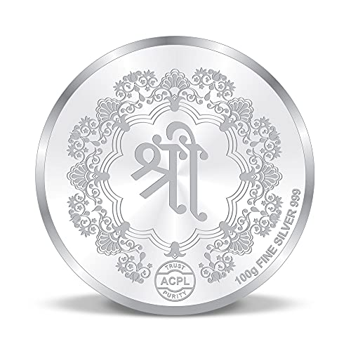 Image of ACPL Precious Moments BIS Hallmarked Ashta Laxmi Silver Coin 999 Pure with Gift Box