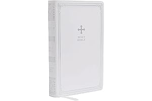NRSV Catholic Edition Gift Bible, White Leathersoft