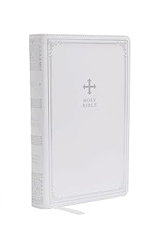NRSV Catholic Edition Gift Bible, White Leathersoft (Comfort Print, Holy Bible, Complete Catholic Bible, NRSV CE): Holy Bible