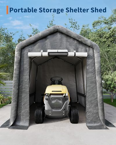 Image of 7X10 ft Heavy-Duty Portable Outdoor Storage Shed