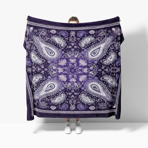 Couverture chaude violette pour décoration d'intérieur cocooning - 8
