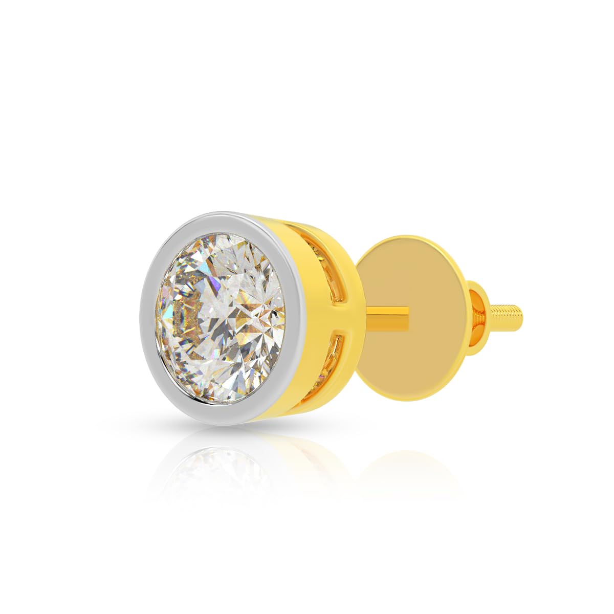Lightweight 18Kt Yellow Gold Earrings for Men | Mens Aesthetic & Stylish 18 KT Gold Earrings | Gold Fashion Jewellery for Men | Great for Gifting-image-27
