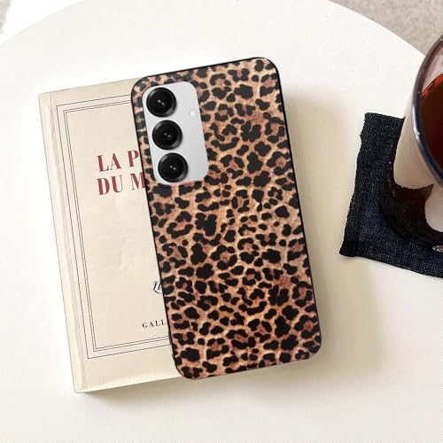 Altartar Funda para Samsung Galaxy S25 Carcasa del teléfono móvil 6.2",Funda Protección Leopardo Niñas Cover Silicona Marrón Patrón Leopardo Estética Case Dura Delgada Parachoques Mujeres