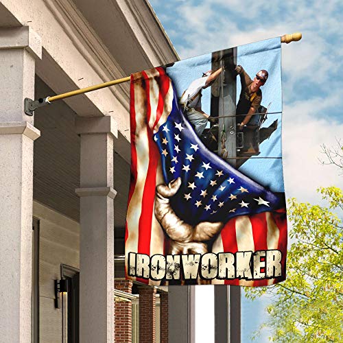 Flags-Proud Ironworker Flag QNK278F, Garden Flag (11.5