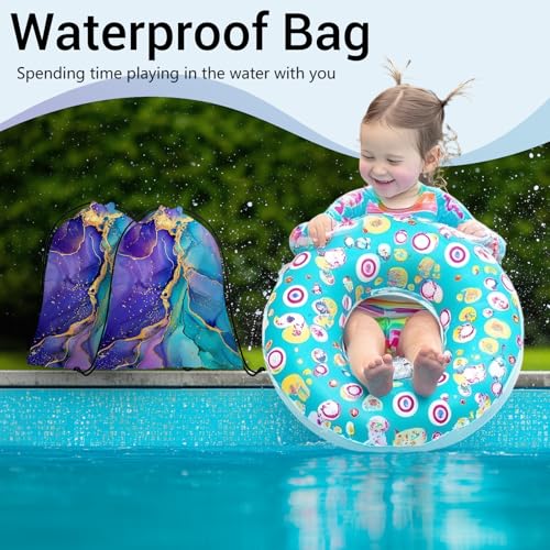 Image of Purple Marble Drawstring Gym Bag Adjustable Gymnastics Storage Pouch for Gymnasts Holding