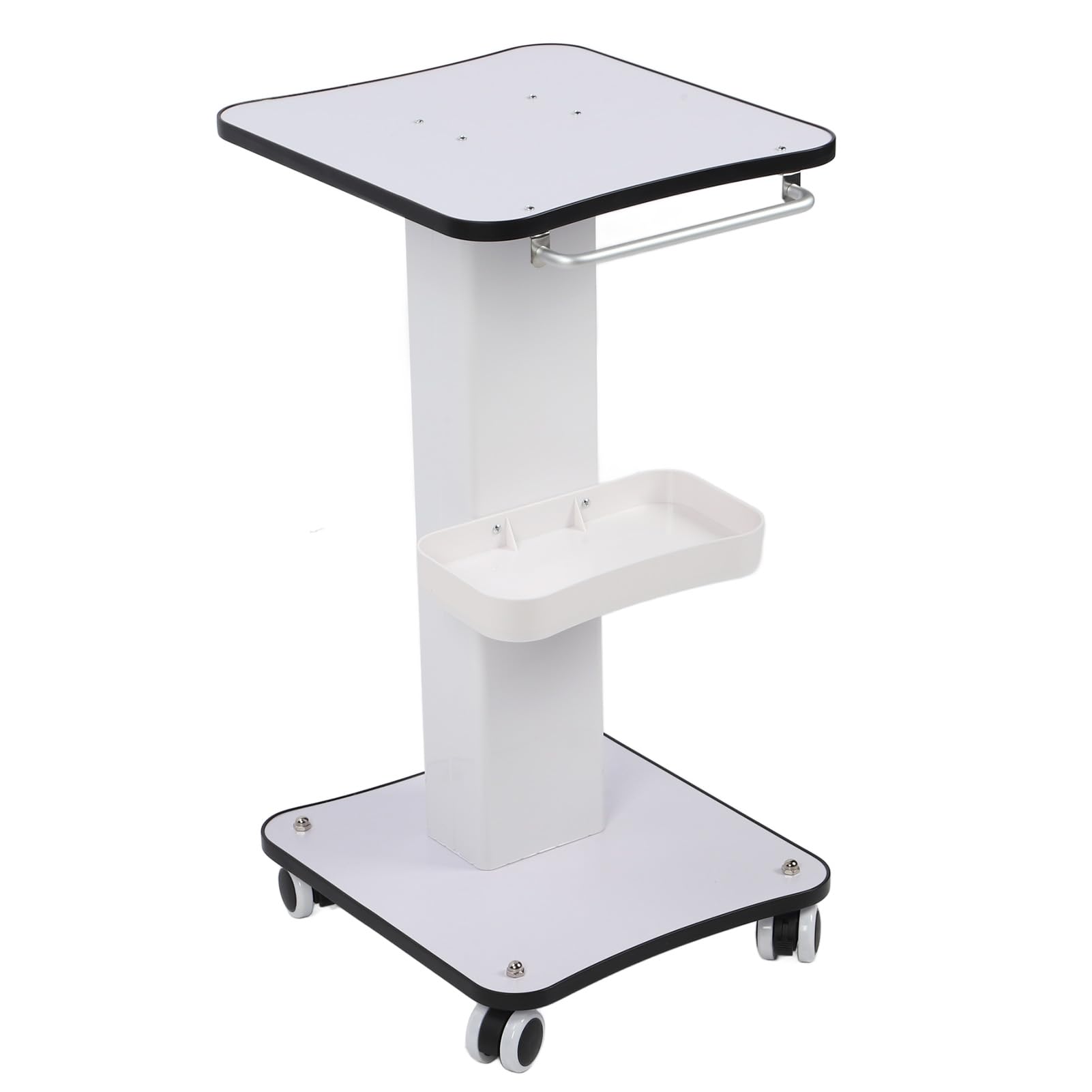 Naroote Wózek na Kółkach do Salonu Kosmetycznego Spa z Cichymi Kółkami do Efektywnej Organizacji Sprzętu w Salonach 37,5 X 34 Cm