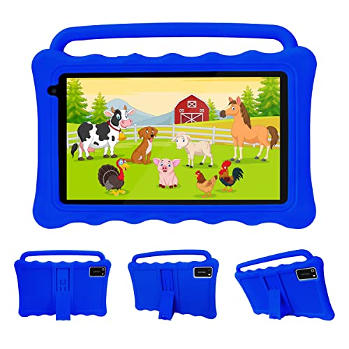 Tableta para niños, tableta Android 12.0 GO de 7 pulgadas para niños, 1920 * 1200 Pantalla de protección ocular Full HD Tabletas para niños pequeños con estuche a prueba de golpes, control parental