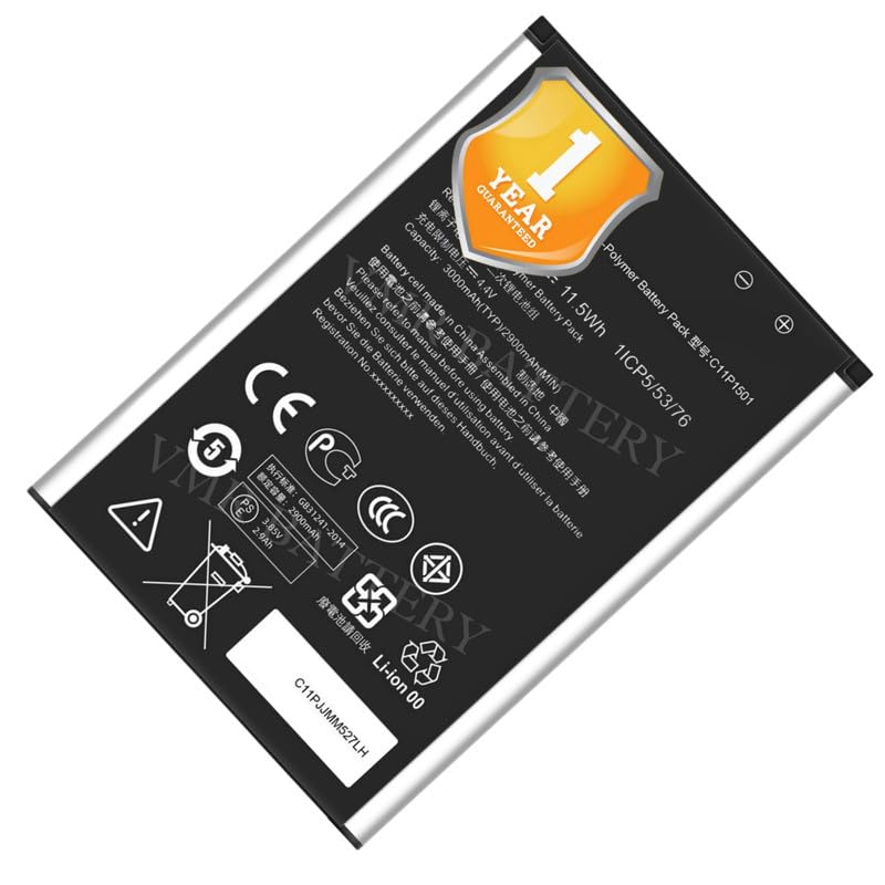 Image of Original C11P1501 Battery Compatible for Asus Zenfone 2 Laser (ZE550KL, ZE551KL, ZE600KL, ZE601KL, Z00LD, Z00LDD, Z00TD, Z00MD, Z011D, Z011DD) - (3000mAh) - 1 Year Warranty