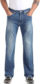 Flying Machine Men's Bootcut Fit Jeans| Solid | Mid Rise | Stretchable | Jeans for Man