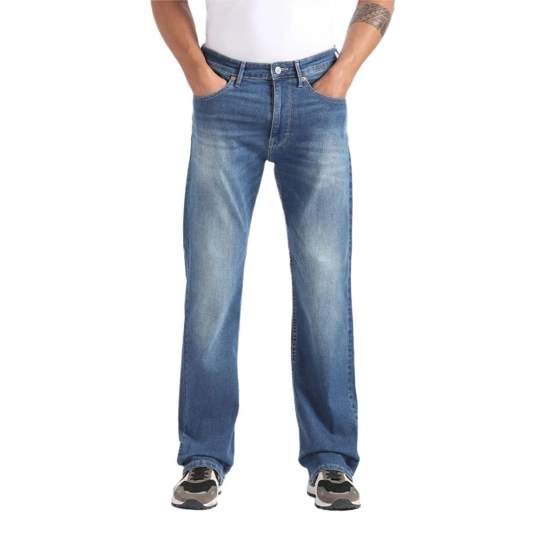 flying machine Men's Bootcut Fit Jeans| Solid | Mid Rise | Stretchable | Jeans for Man-picture-38