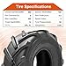 HALBERD Set of 2 15x6.00-6 Tractor Tires Lawn Mower Garden Tires 4PR Great Traction for Garden Tractors Riding Mower Golf Cart Excavators