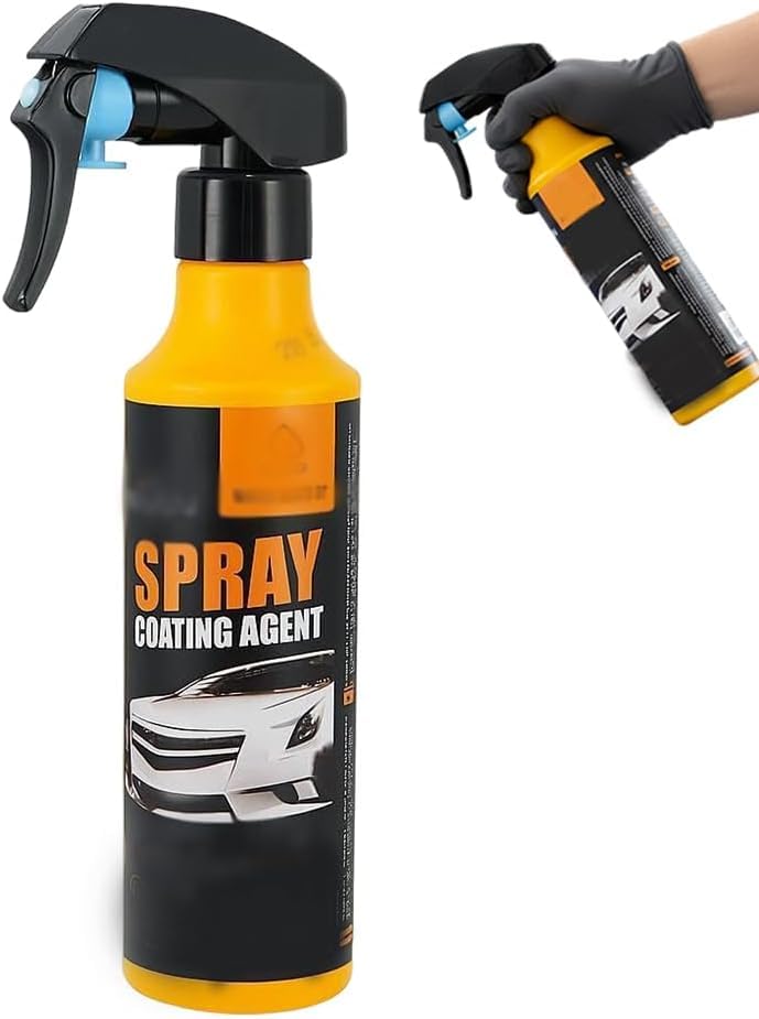 Nano Hydrophobic Ceramic Coating for Cars, 2026 New Car Coating Spray Kit, Easy-to-Spray Auto Paint Protection, Includes Microfiber Cloth for Vehicle Shine & Protection (1Set)