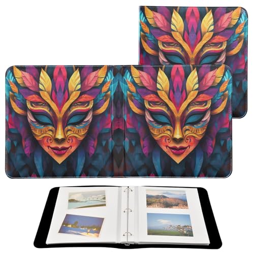 Álbum de Fotos Scrapbook Adhesivo DIY FLildon, Tapa de Cuero PU, 3 Anillos, 40 Páginas, 8x10, para Memorias miniatura 2