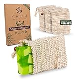 Panu Seifensäckchen Sisal - Natürlicher Seifenbeutel - Nachhaltige Produkte Zero Waste - Seifensack Vegan - Seifennetz perfekte Ökologische Geschenke (Sisal)