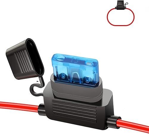 Vista 10 de ATC/ATO 15A 12V Adaptador de grifo de fusible ATO ATC Blade Fuse Holder 6 Pack