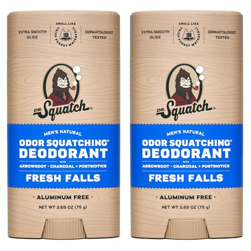 Dr. Squatch Set Di 2 Deodoranti Naturali Da Uomo (Fresh Falls)