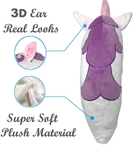 Desire Deluxe Unicorn Emoti Cushions 37cm - Novelty Soft Plush Toy for Kids - Round Cute Stuffed Funny Smile Face Emoticon Unicorn Pillow for Boys & Girls