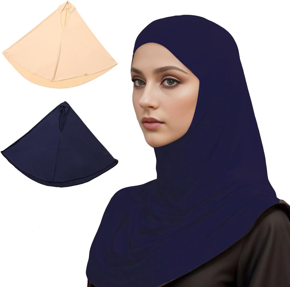 Women Fashion Muslim Turban,Hooded Solid Color Headscarf