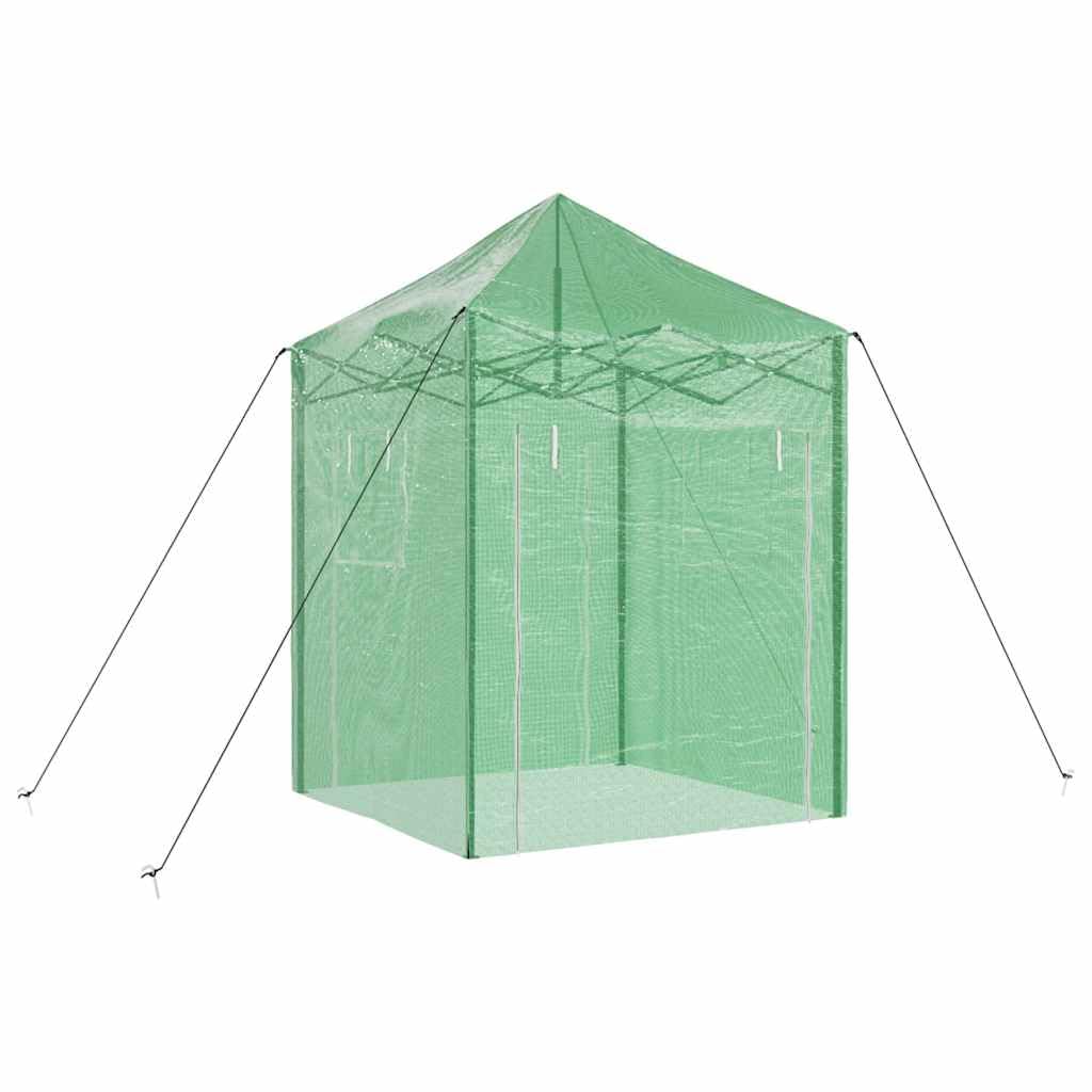 Invernadero de 200 x 200 x 300 cm, plegable con marco de hierro, resistente funda protectora para plantas, invernadero portátil para terraza y jardín