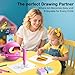 Drawing Robot for Kids with 100 Cards, Montessori Painting Learning Toys for 3 4 5 6 7 8 Year Old Boys Girls,Voice Interactive Early Learning Educational Drawing Toy Gift for Birthday Party