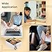 4-Pack Faux Leather A6 Sublimation Notebooks, DIY Customizable Blank Journals, 200 Pages, Perfect for School, Office, and Craft Projects