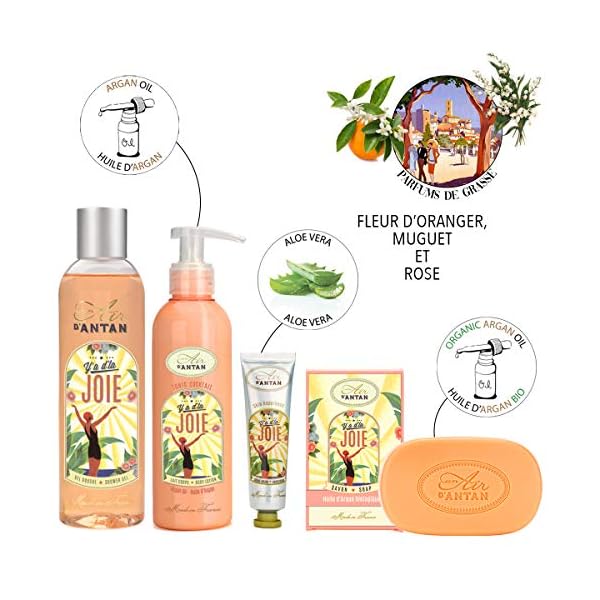 Lustige Geschenke Für Frauen: Französisches Geschenkset 1 Duschgel 250ml + 1 Bodylotion 200ml + Handcreme 25ml + 1 Seife… – Bild 3