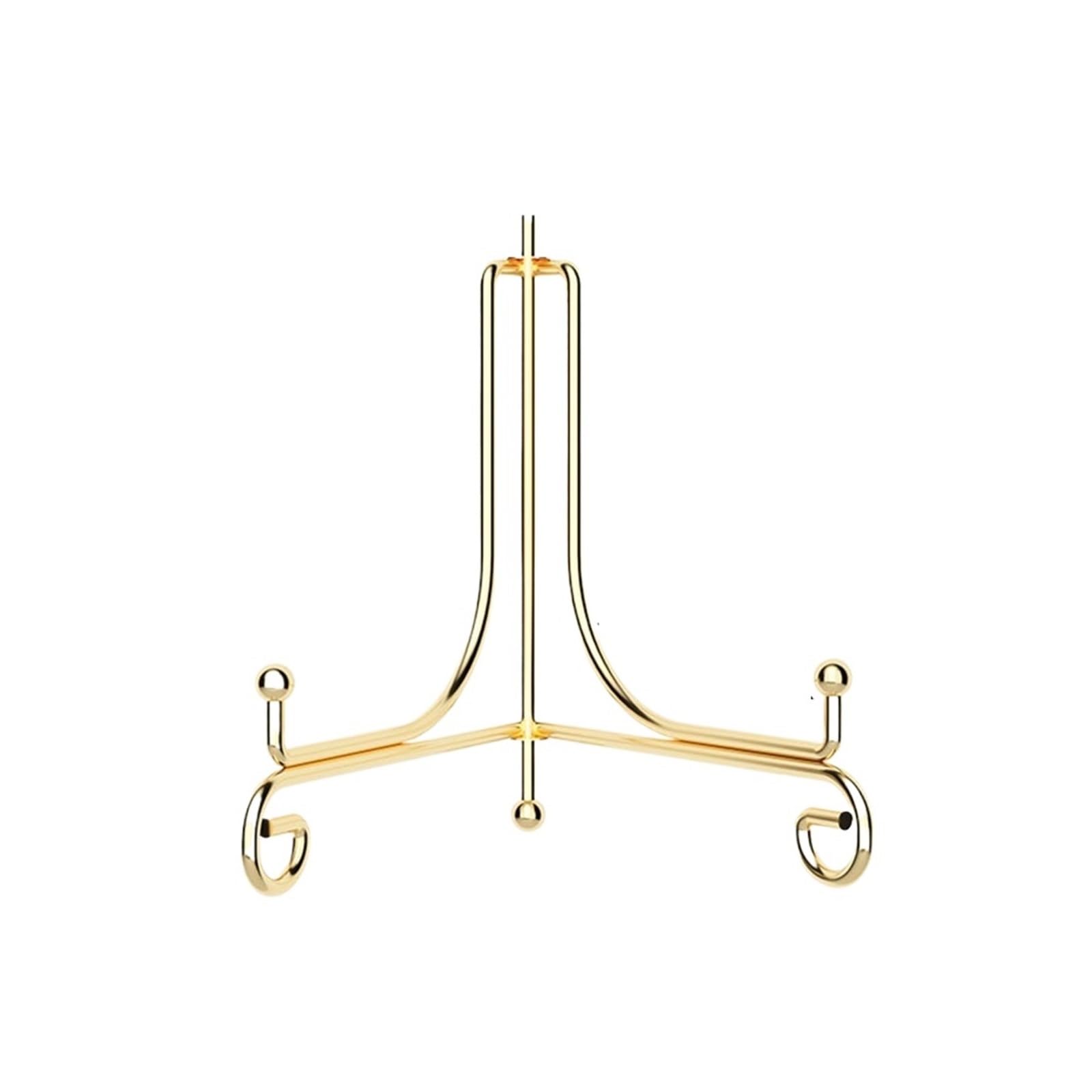 Luoaxinn Gold 6Inch Metal Display Stand Foldable Plate Stands Iron 4 6 8 10 12Inch Display Stand Solid Book Holder Bowl Picture Frame