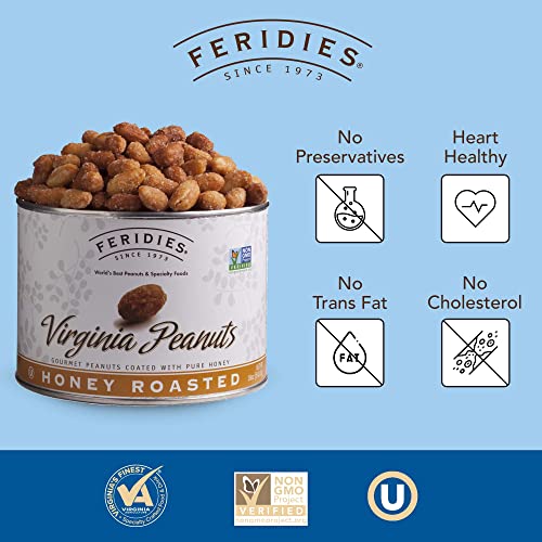 Feridies 18Oz Honey Roasted Collection - Jumbo Gourmet Honey Roasted Cashews And Honey Roasted Peanuts #TOP1