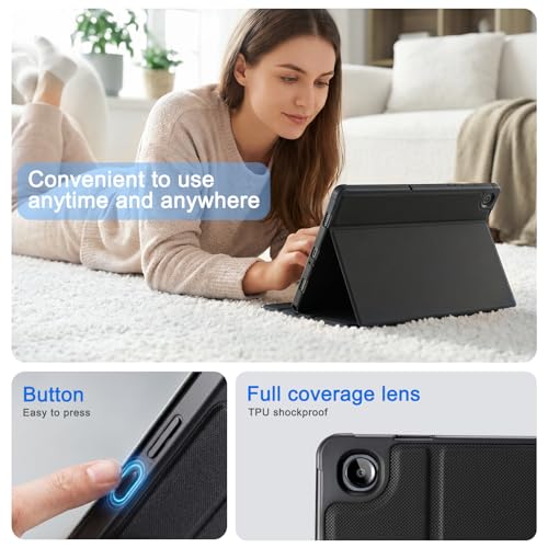 Image of CoBak Case for Samsung Galaxy Tab A11+ Plus 11 inch 2025, Multi-Viewing Angles, All New PU Leather Folio Stand Cover with Auto Sleep Wake Feature for Samsung Galaxy Tab A11+ Tablet 11-inch, Black