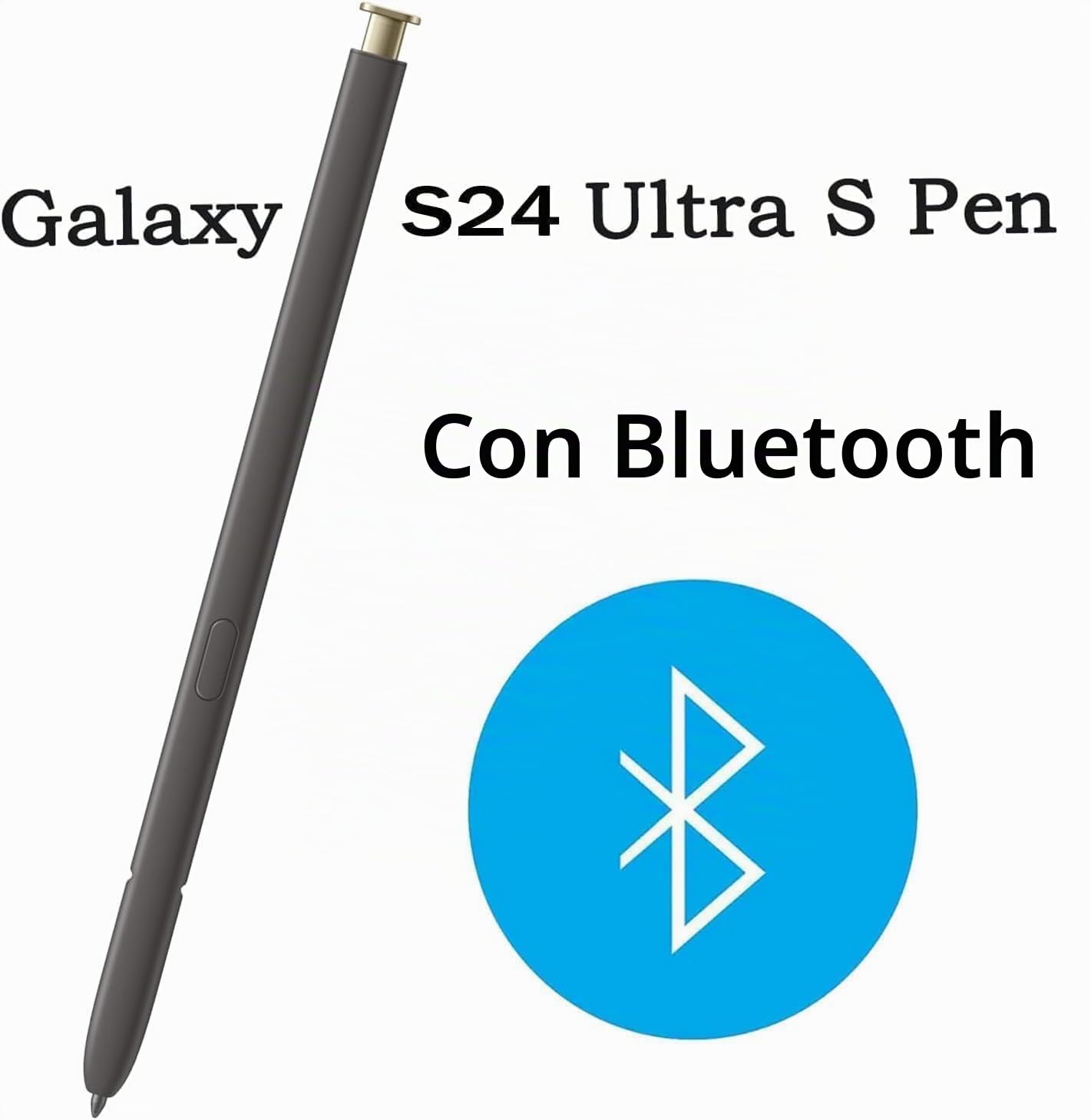 Galaxy S24 Ultra S Pen di ricambio per Samsung Galaxy S24 Ultra 5G Penna Stilo per Galaxy S24 Ultra Penna Stylus con FunzioneBluetooth,Giallo Titanio
