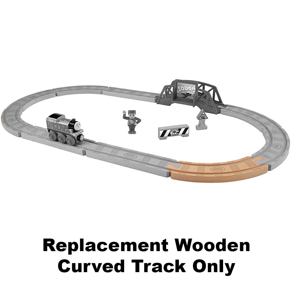Replacement Part for Thomas and Friends Wood 5-in-1 Builder Set - FHM64 ~ Replacement Wooden Curved Track