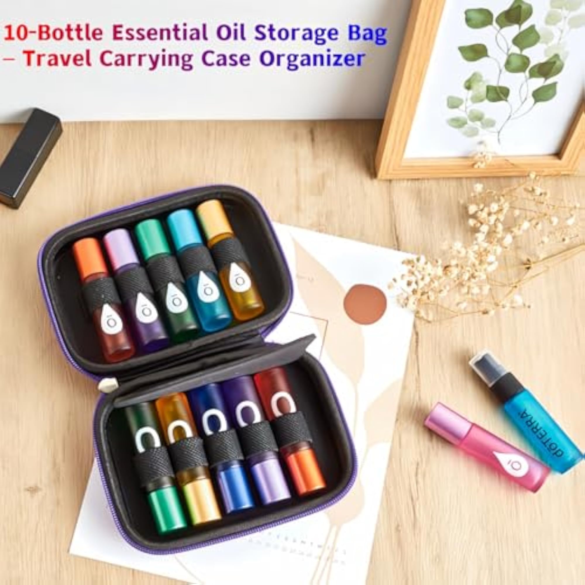 Essential Oil Carrying Case Organizer for 10 Bottles