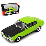 ford capri rs 2600 racing Aus Metall mit Plastikteilen. Cararama Ford Capri RS I 1. Generation Coupe Grün Schwarz 1968-1973 1/43 Modell Auto