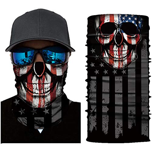 Goldenguy Neck Gaiter Face Mask, Bandana Head Wrap Scarf Headwear Balaclava for Men and Women Sports Headband