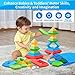 Hieoby Montessori Toys for 1 2 3 4 Year Old Boys Girls Toddlers Preschool Learning Activities 30Pcs Building Blocks Stacking Educational Toys STEM Sensory Gifts for Kids Age 1-2 2-4