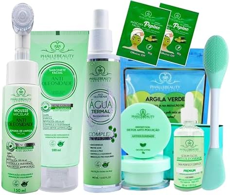 Kit Skin Care Presente Completo Pele Oleosa Mista Limpeza Facial ...