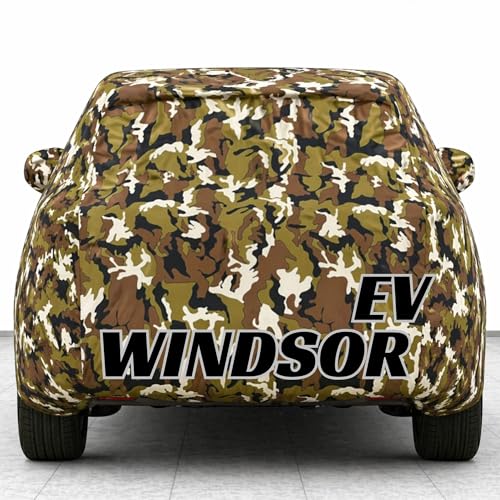 Image of Kings of Cover New Jungle 100% Waterproof MG Windsor EV Car Cover | Polyester Car Body Cover for Rain & Sun | UV Protection, Dustproof, Scratch Resistant, Windproof, Heat Resistant, Custom Fit
