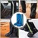 Altsuceser Oxford Cloth Leg Gaiters, Waterproof Anti-Skid Silicone Shoe Sleeves Leg Guards for Men and Women, for Hiking, Hunting and Walking Blue 2XL