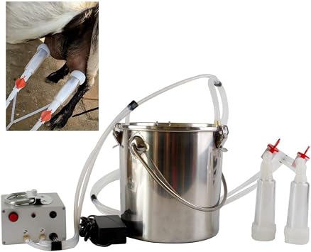 Futt 5L Single Bucket Piston Vacuum pulsation Milking Machine for Sheep
