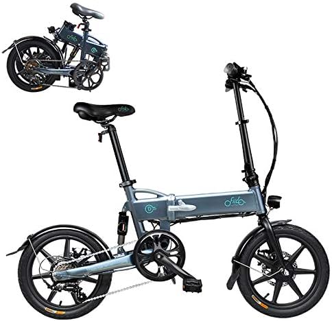 FIIDO Foldable Electrics Bike Variable Speed Rear-Shock Absorber Three Work Modes Lightweight Aluminum Alloy Folding Bike Easy to Storage 16 Inch Wheels with Disc Brake Motor Electric Bicycles