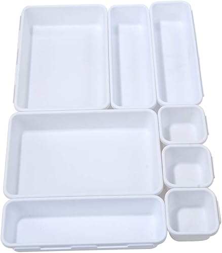 Miniatura 10 de Backerysupply - Separadores para organizar cajones para escritorio cocina baño maquillaje oficina 36pc Gray, Negro, Blanco