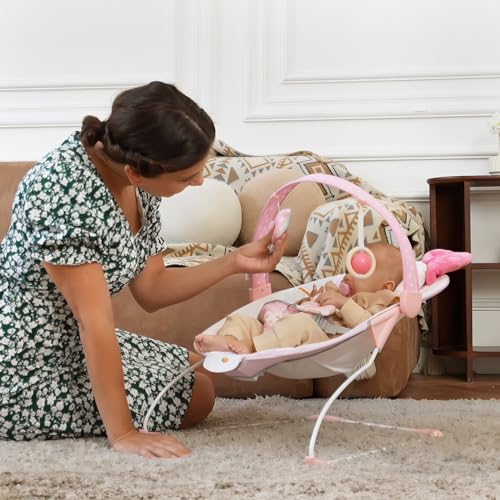 Askcat Baby Bouncer, Portable Infant Bouncer, Adjustable And Foldable Baby Rocker With Vibrations,Baby Bouncer Seat For Baby 0-6 Months 6-20 Lbs Indoor & Outdoor Use thumb #6