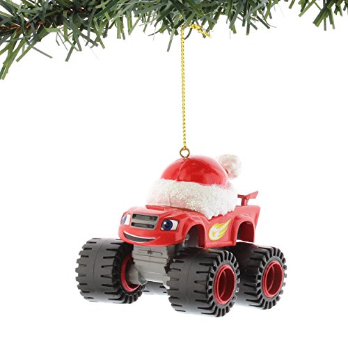 Image of Nickelodeon Blaze and The Monster Machines Kurt Adler Ornament Gift Boxed (Blaze Santa Hat)