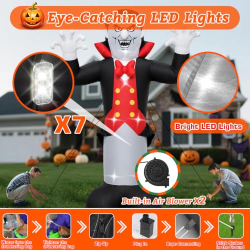 Riesiger aufblasbarer Halloween-Vampir – ca. 6 m – Bild 4