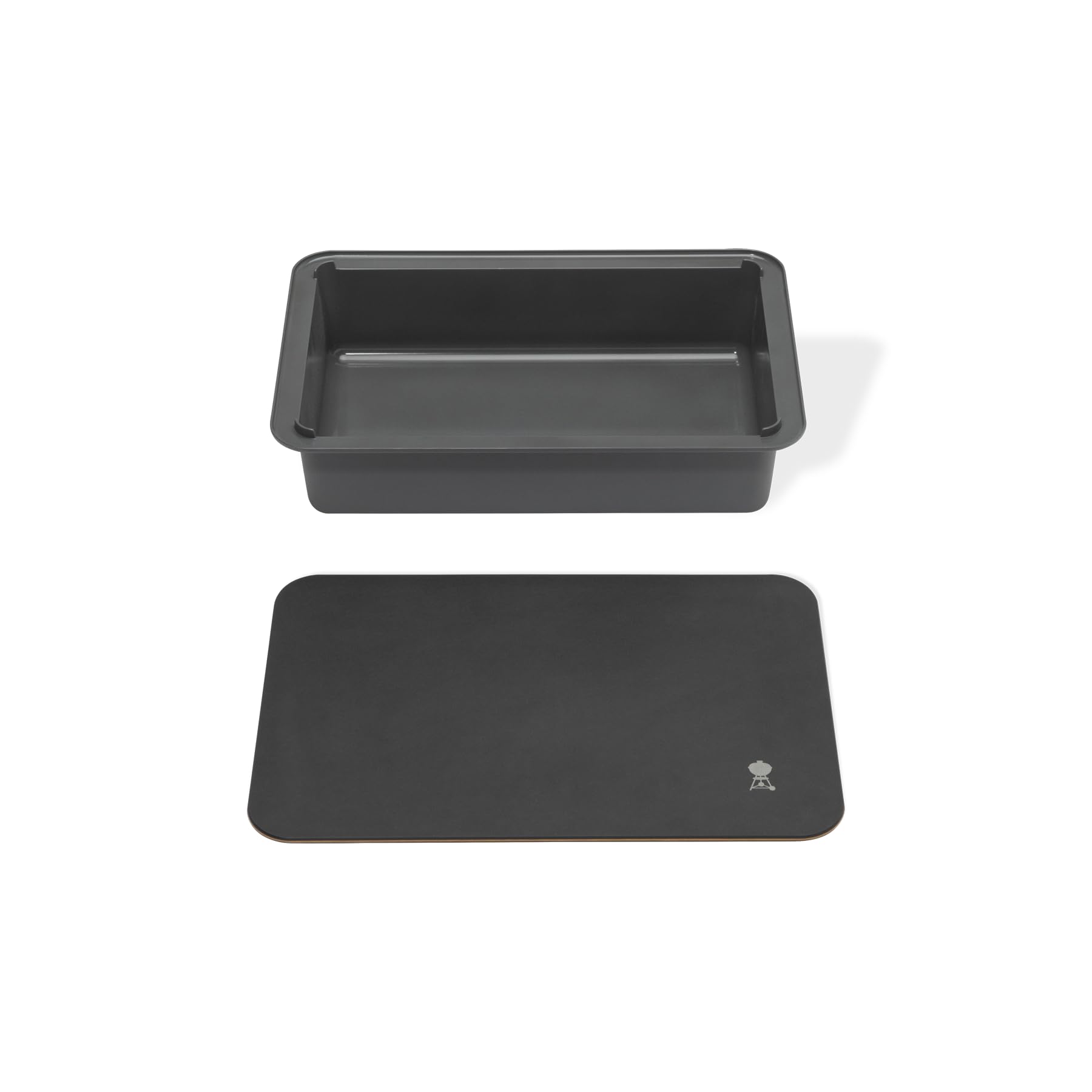 Boîte avec couvercle/ planche de découpe Weber Works / Accessoires pour tablettes Weber Works sur barbecues compatibles, récipient alimentaire, compatible lave-vaisselle, 11,5 x 36,5 x 24 cm