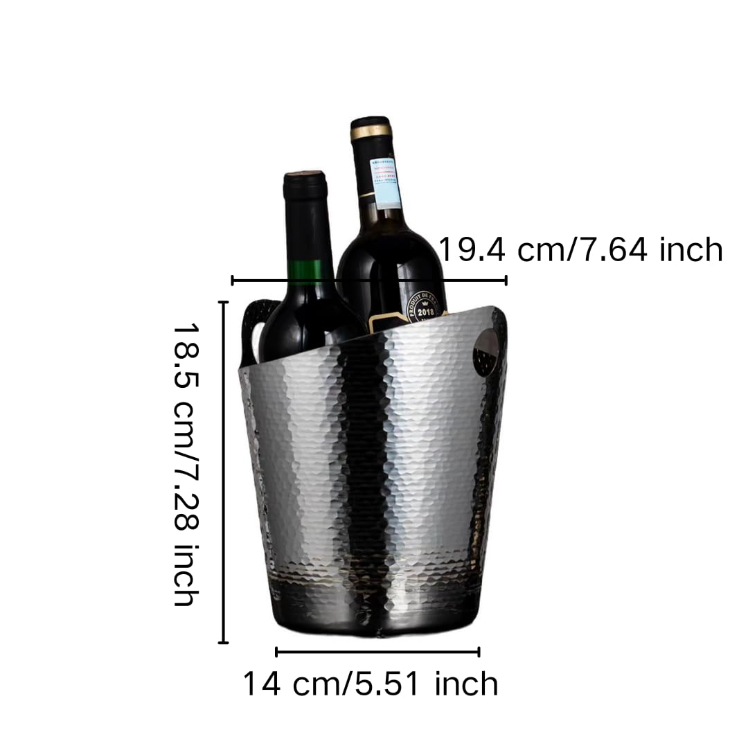 Cubitera, Cubo de Hielo en Bloque for Uso Comercial con Aislamiento térmico y térmico de Dos Capas for KTV, champán, Vino Tinto, Cerveza, Hielo en Grano