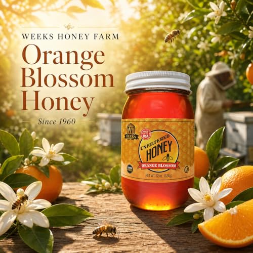 Miel natural pura Blossom de naranja 22 oz miniatura 3