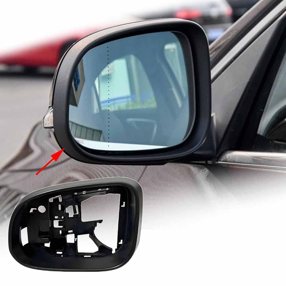 Rama obudowy lusterka bocznego do Volvo S80 S60 V40 V60 V70 2012-2018 strona samochodu lewe/prawe lusterko wsteczne ramka wymienna akcesoria osłonowe, lewe