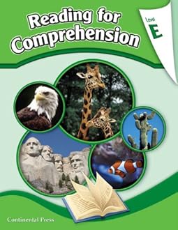 Reading Comprehension Workbook: Reading for Comprehension, Level E - 5th Grade Paperback – December 31, 2007