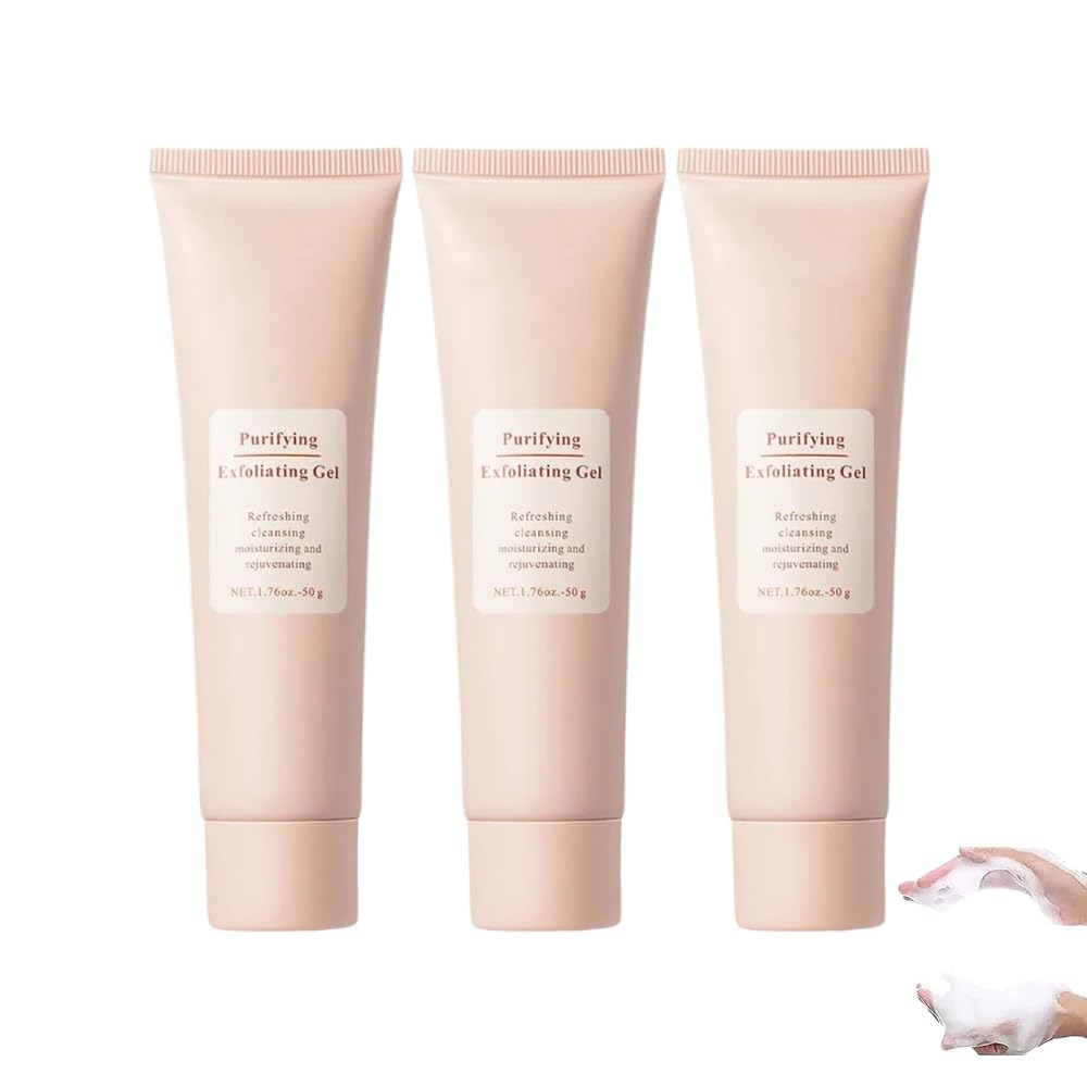 3 piezas Gel Exfoliante Purificante, Exfoliante Facial, Crema Purificante, Gel Exfoliante Facial Y Corporal, Apto para todo tipo de piel